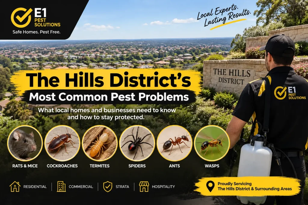 The Hills District’s Most Common Pest Problems