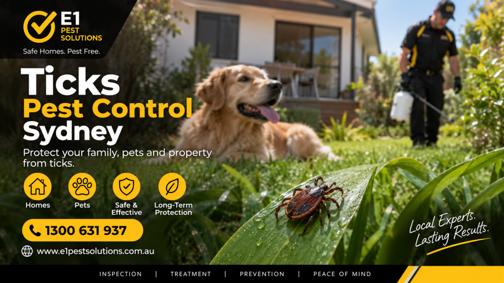 Ticks Pest Control Sydney – Protecting Pets and Homes